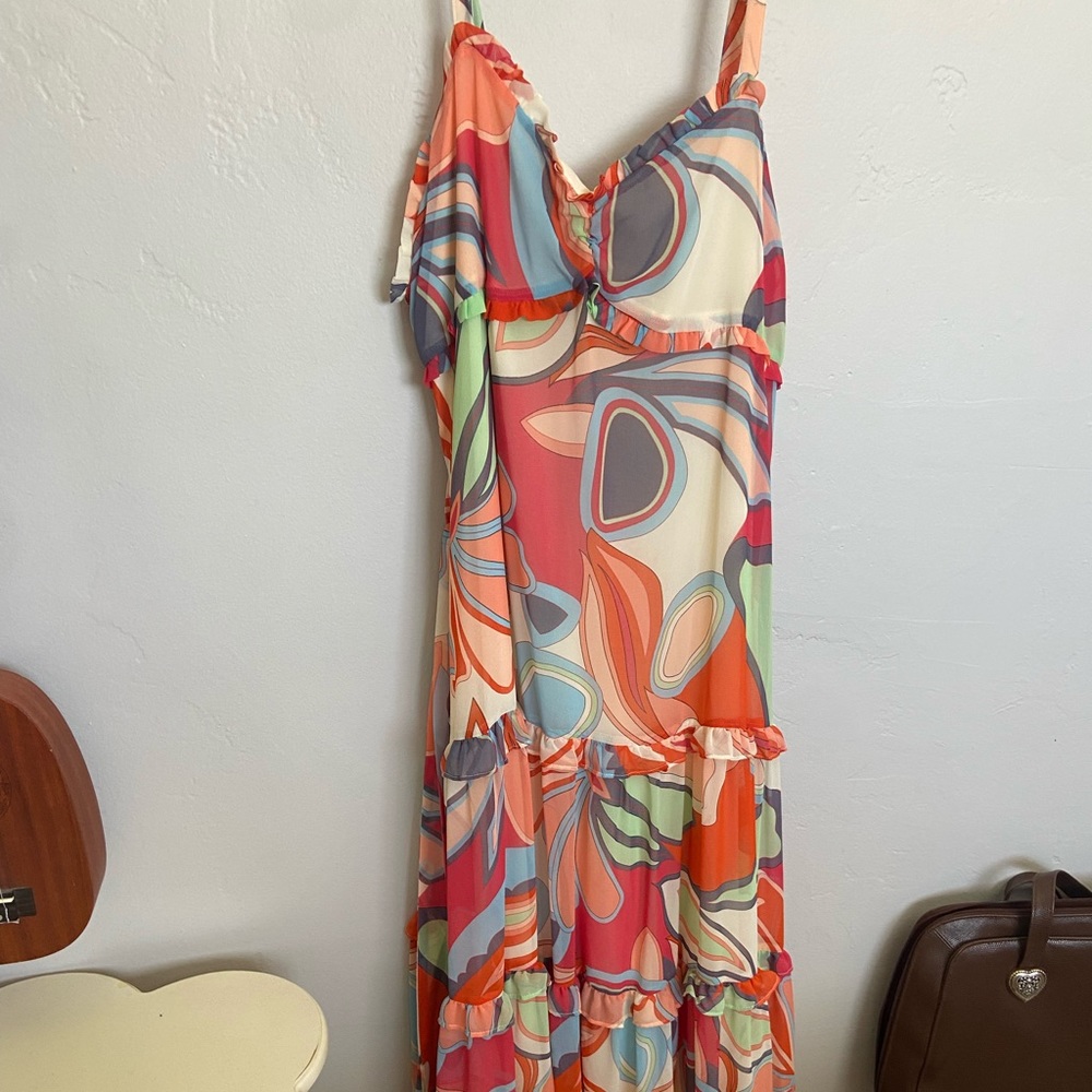 Never Worn Rainbow Paisley Dress